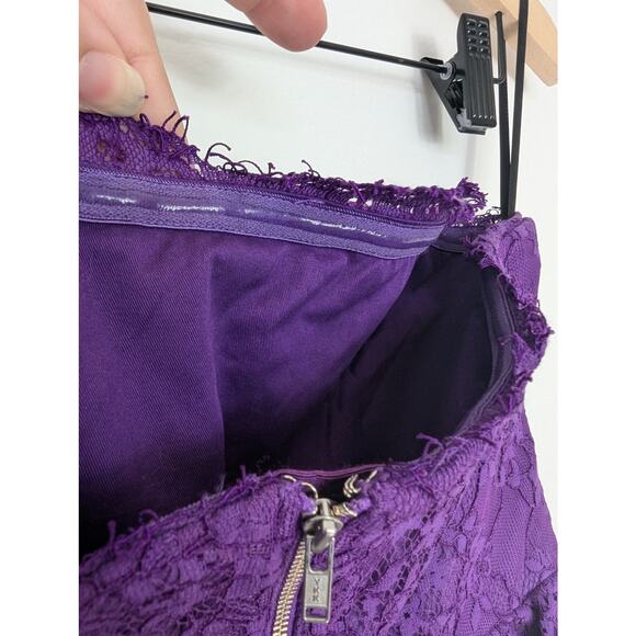 NWT NBD Revolve Daimilee Lace Strapless Mini Dress in Ultra Violet - Picture 7 of 10